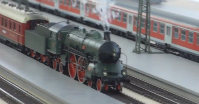 STEAM LOCO #3201 EPOCHE 1 4-4-4 on the club layout with steam and sound!